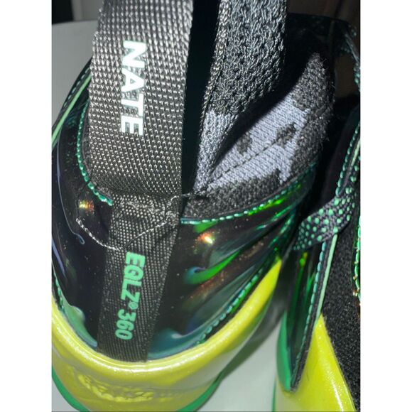 Authentic EQLZ 360 Mens Nate Robinson OG Knit Basketball Shoes Black Green Sz 13 main image 10